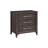 Contemporary 2-Drawer Nightstand with Ball Bearing Glides