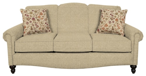 Traditional Sofa with Accent Pillows