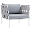 Modway Harmony Outdoor 5 Piece Sectional Sofa Set