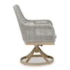 Signature Design by Ashley Seton Creek Outdoor Swivel Dining Chair