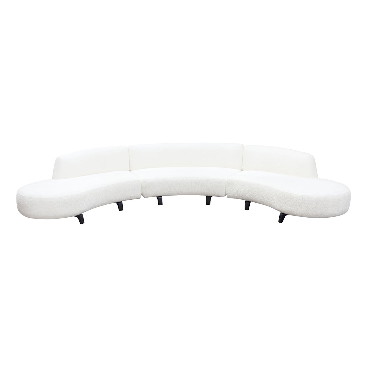 Diamond Sofa Furniture Vesper Armless 3-Piece Sectional
