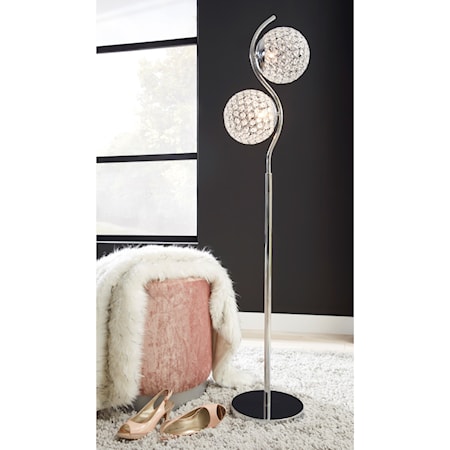 Winter Silver Finish Floor Lamp