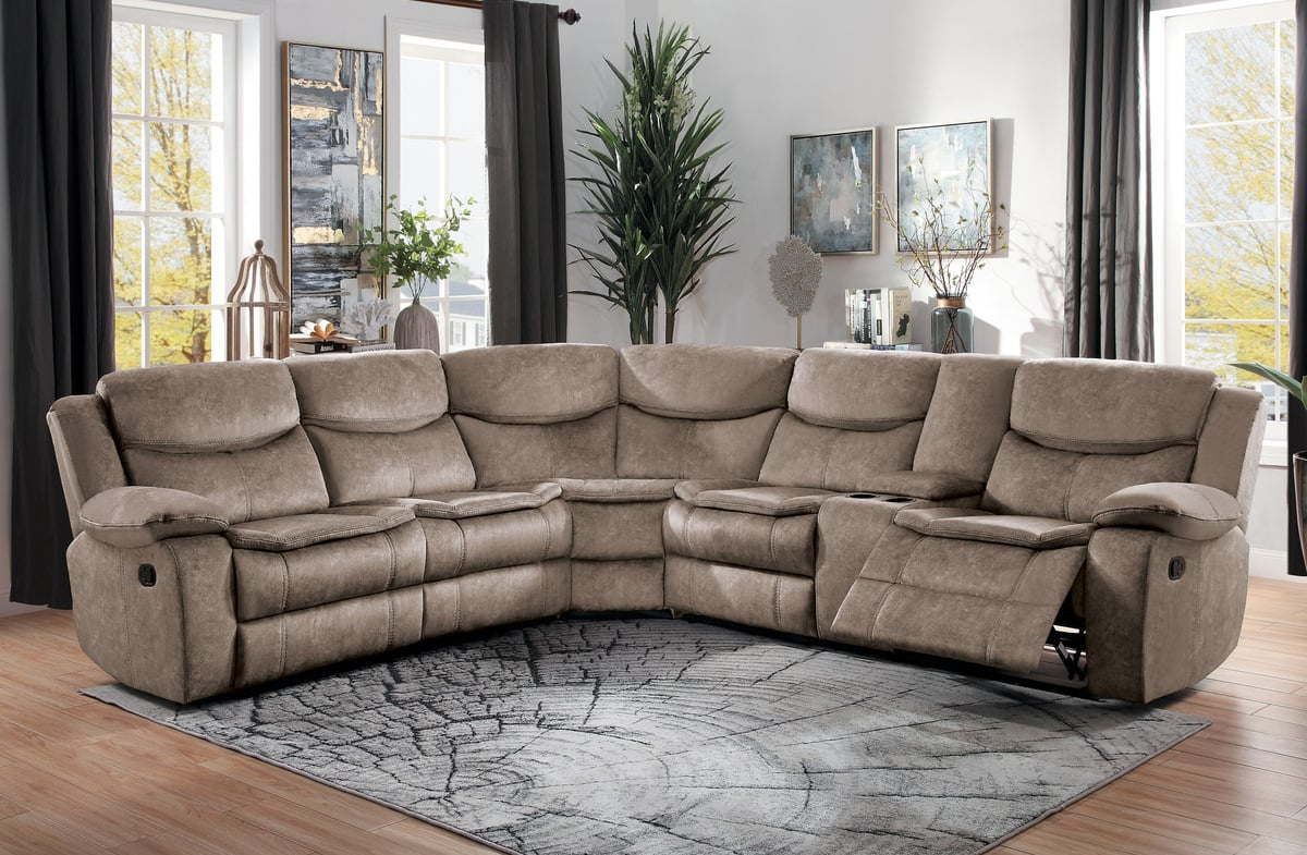 3-Piece Sectional with Right Console