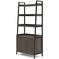Contemporary 72" Bookcase with Lower Cabinet