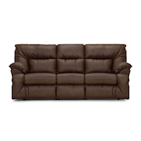 Casual Reclining Sofa with Drop-Town Table