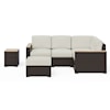 homestyles Palm Springs Outdoor Sectional and Ottoman Set