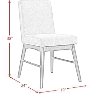 Elements International Malibu 5-Piece Dining Room Set