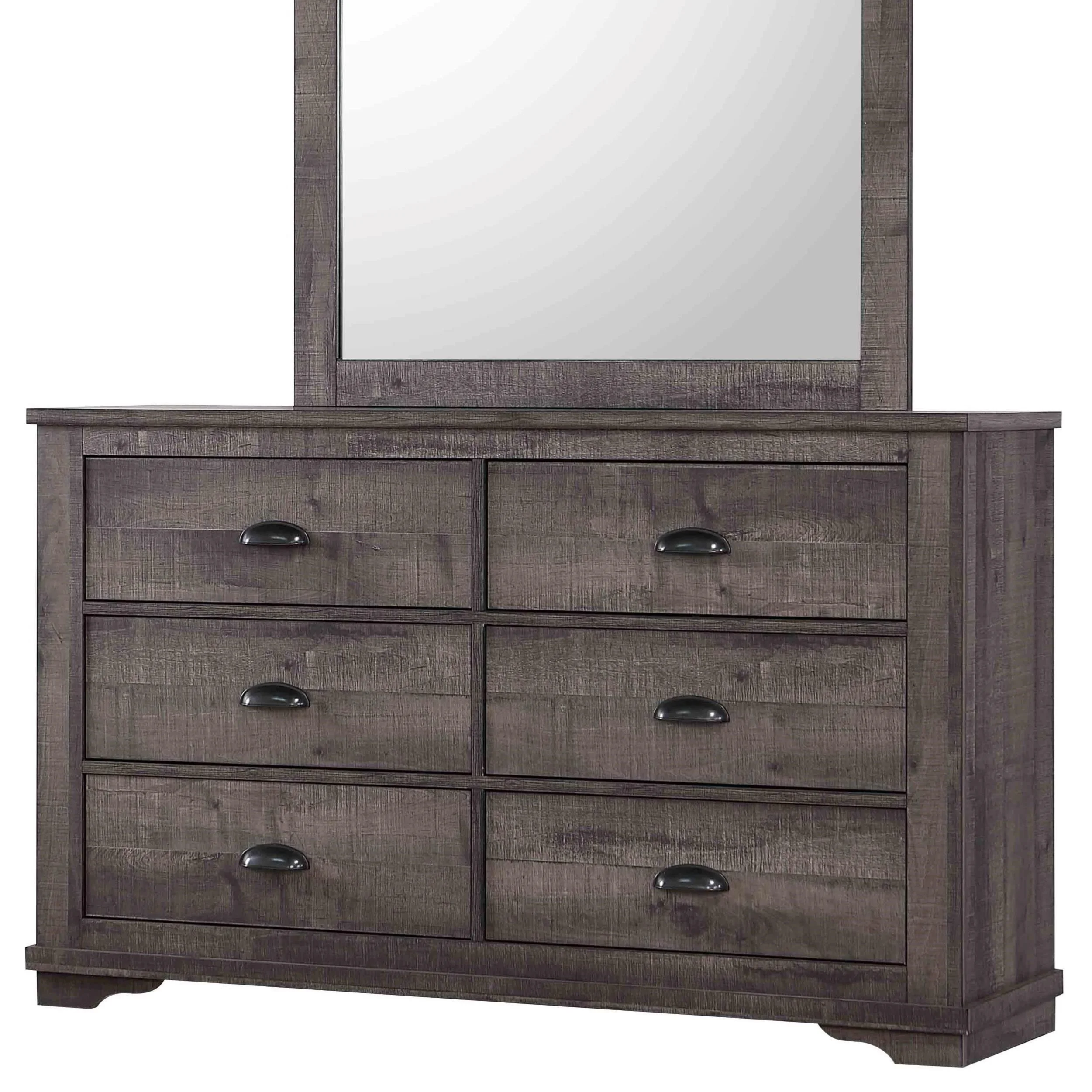 Crown Mark Coralee B8100-1 Transitional 6-Drawer Dresser | Royal ...