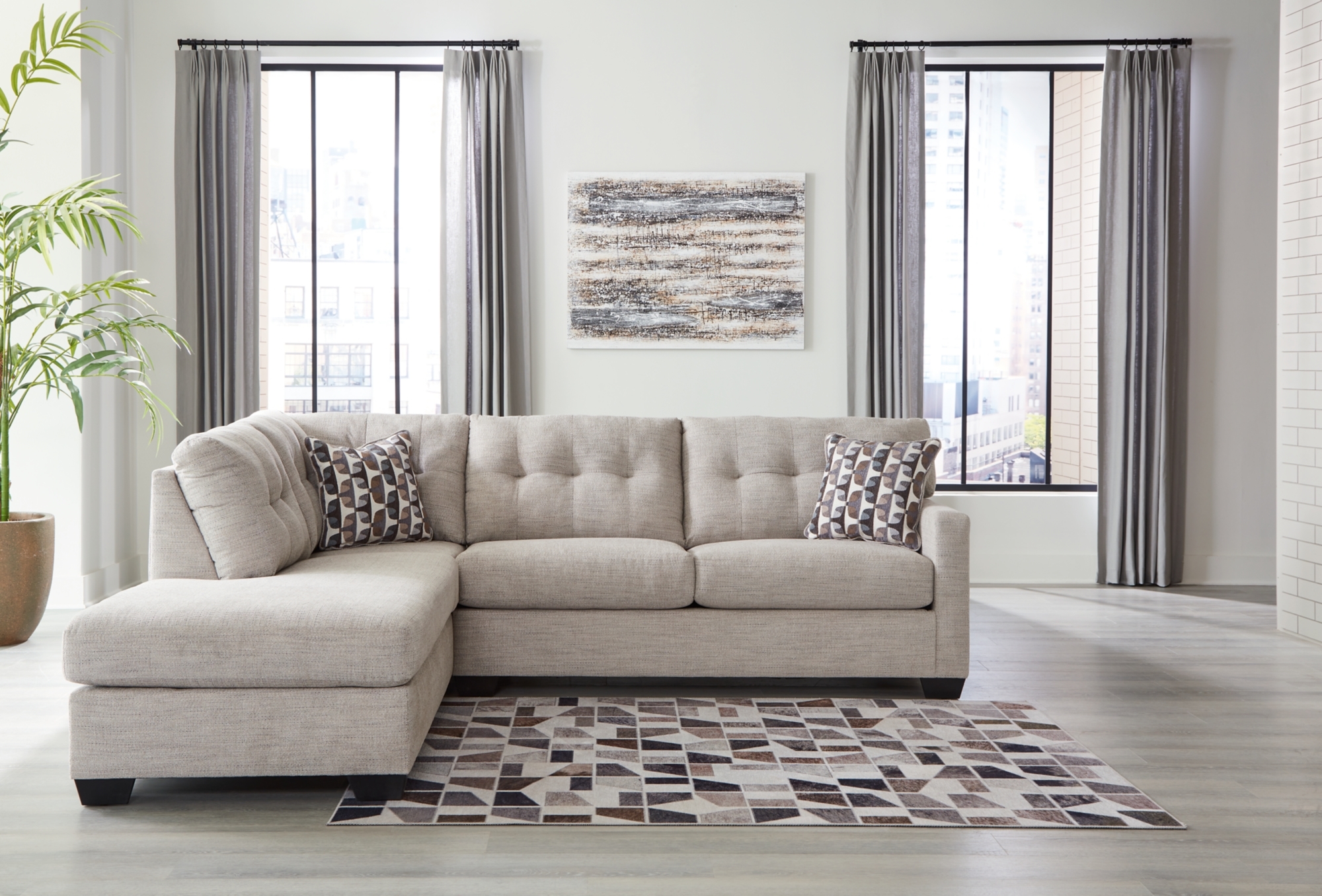 2-Piece Sectional With Chaise