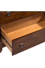 Liberty Furniture Rustic Traditions Three-Drawer Nightstand with Antique Brass Hardware