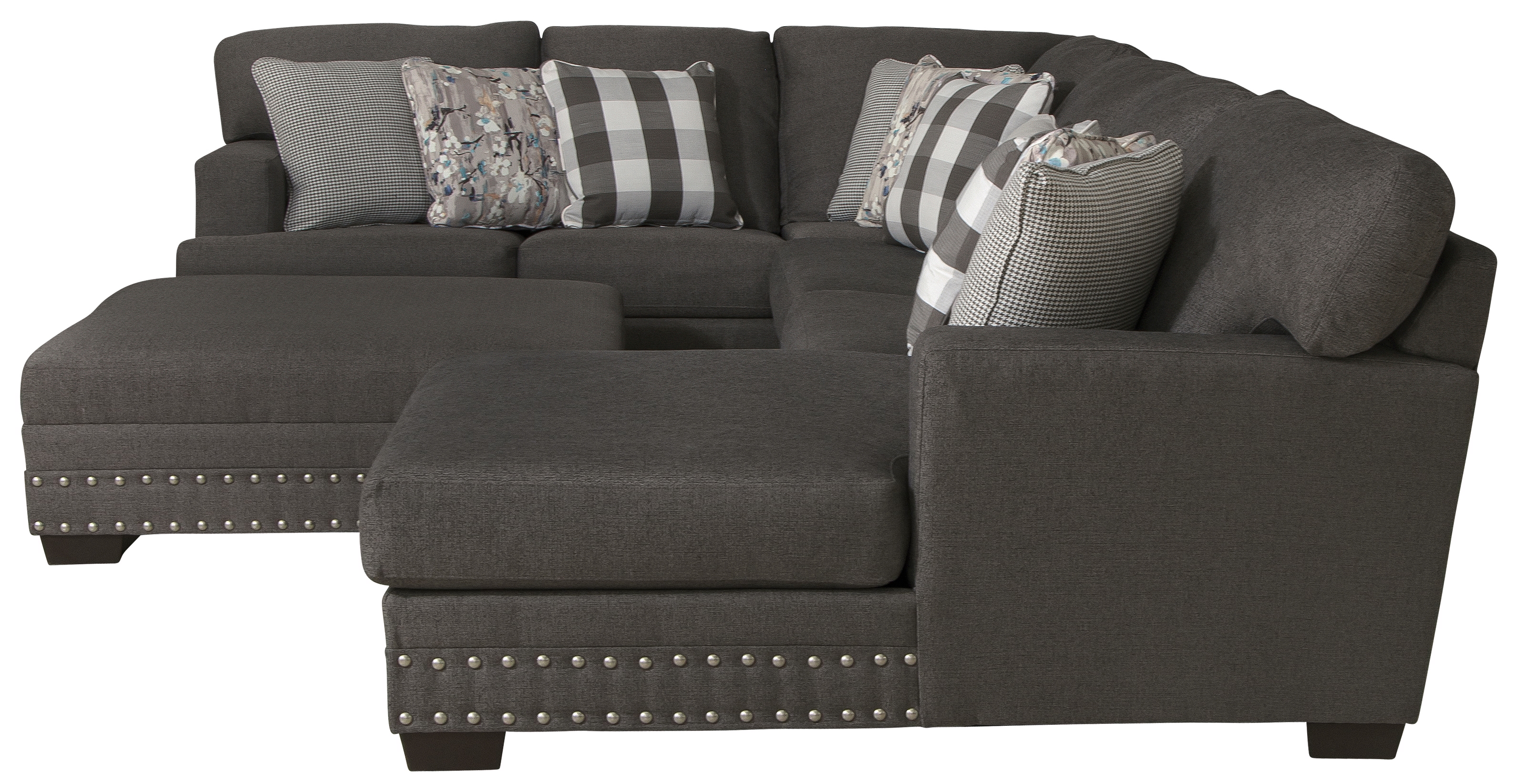 4-Piece Sectional Sofa with Cocktail Ottoman