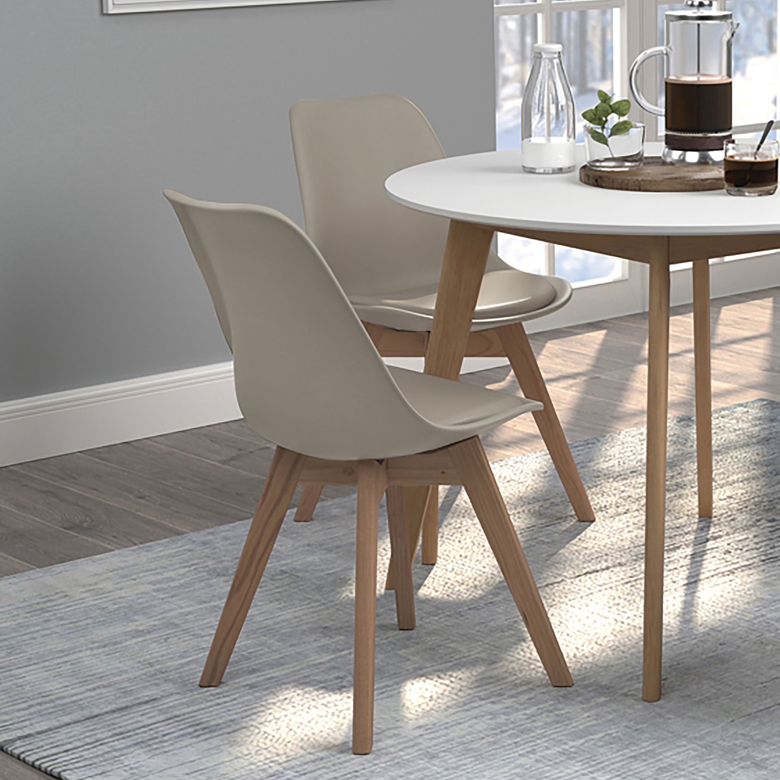 Caballo Polypropylene Dining Side Chair Tan