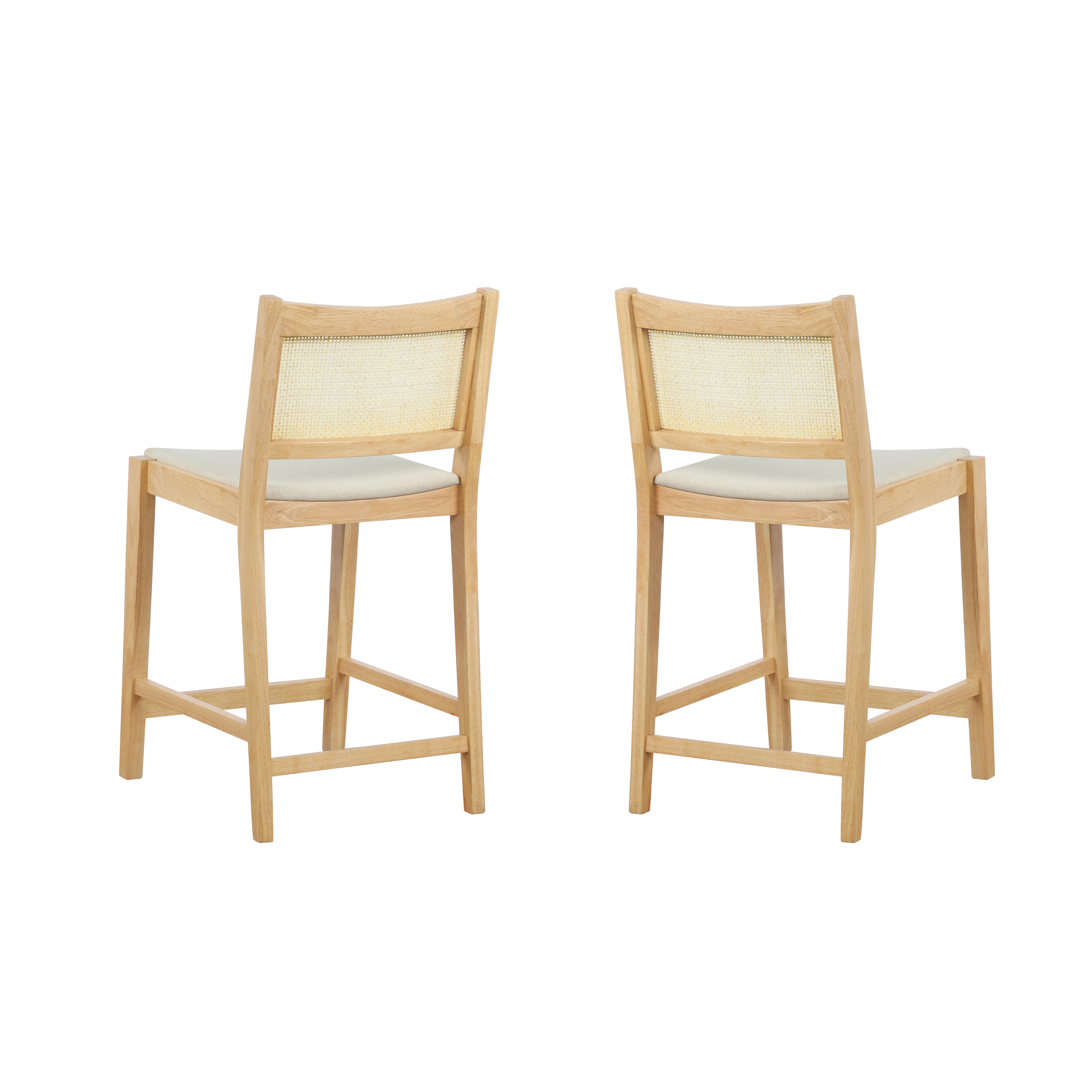 Bauer Cane Counter Height Stool