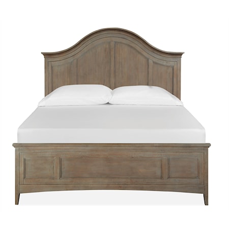 California King Arched Storage Bed 