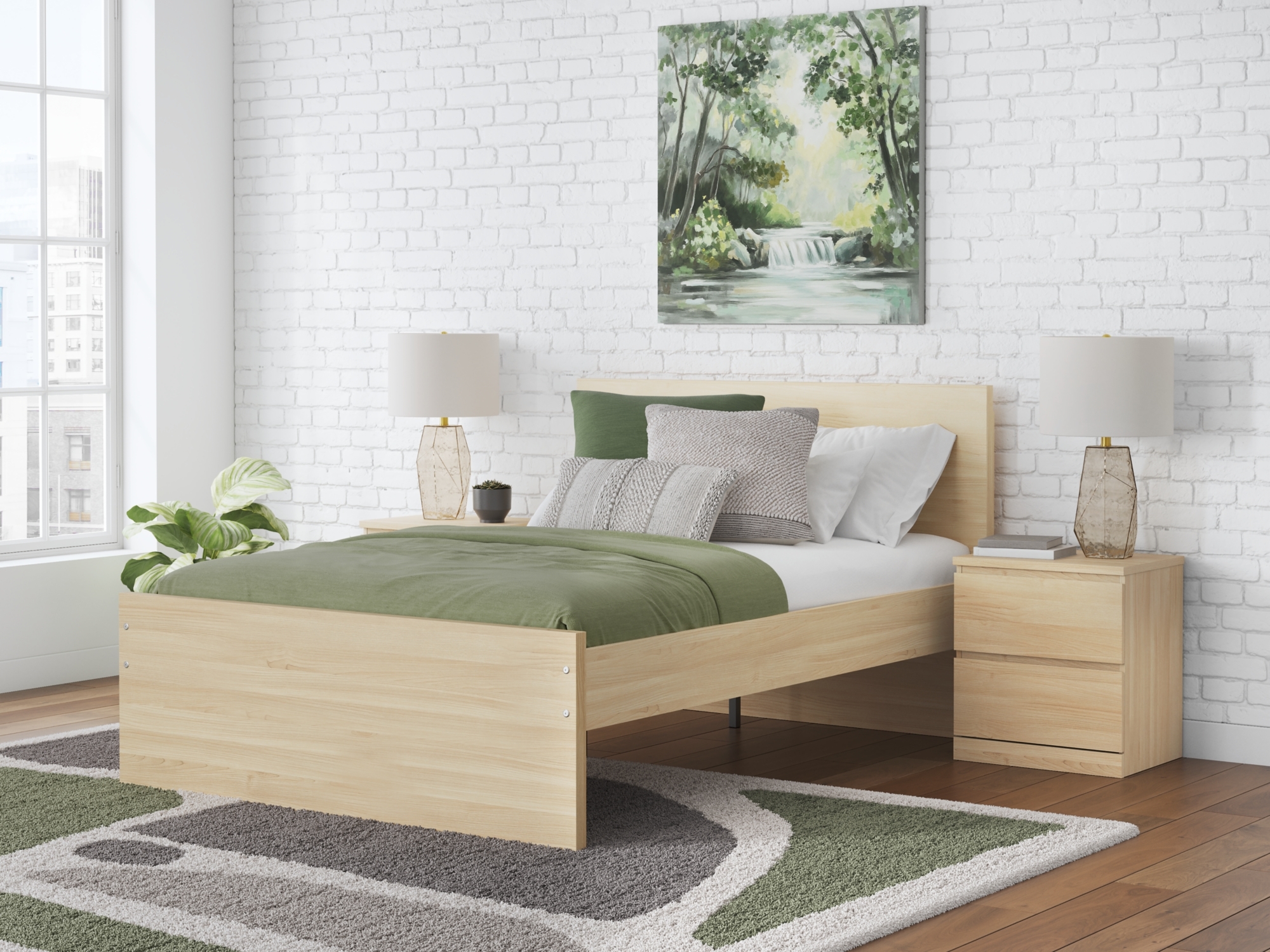 Full Panel Platform Bed
