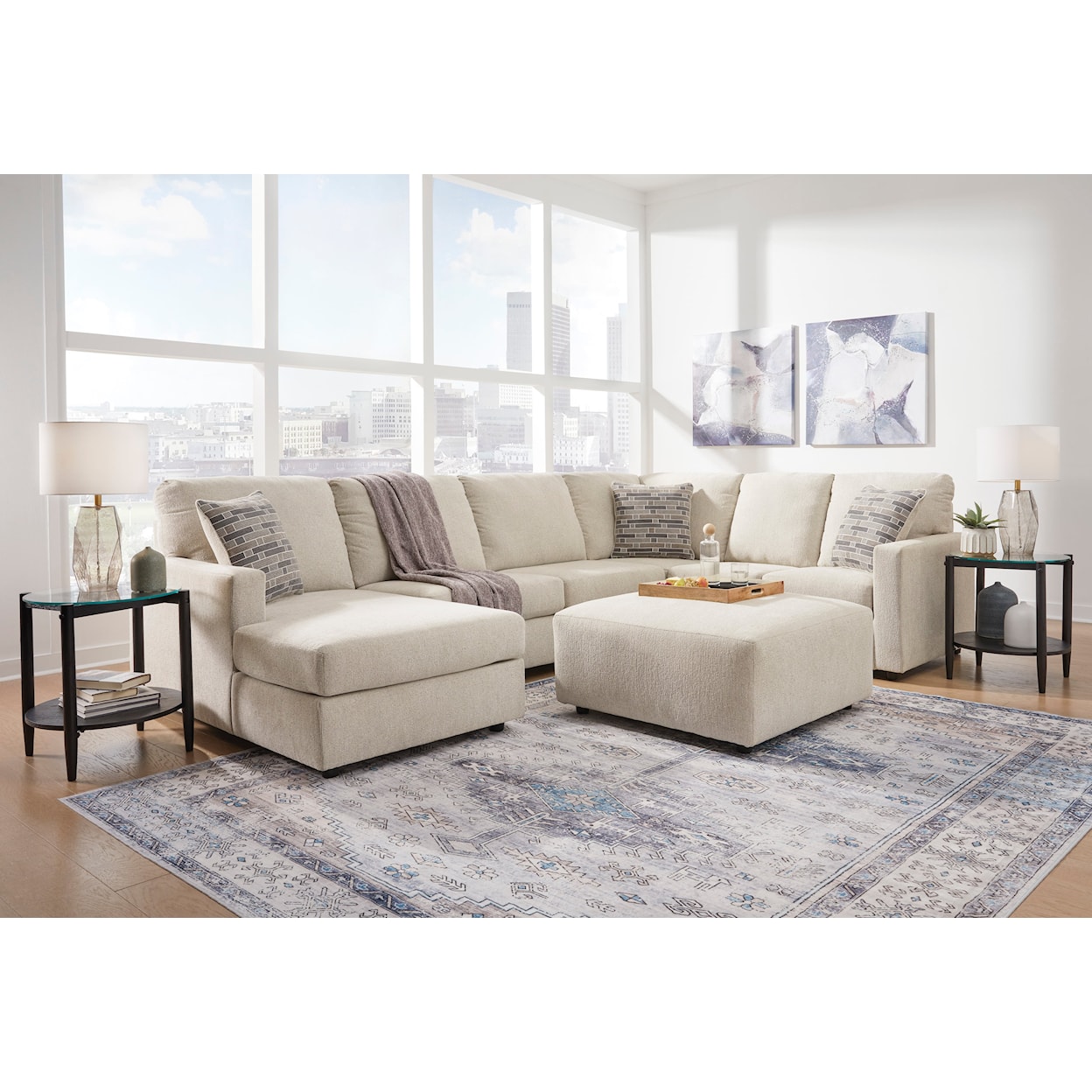 Signature Design by Ashley Edenfield 3-Piece Sectional with Chaise