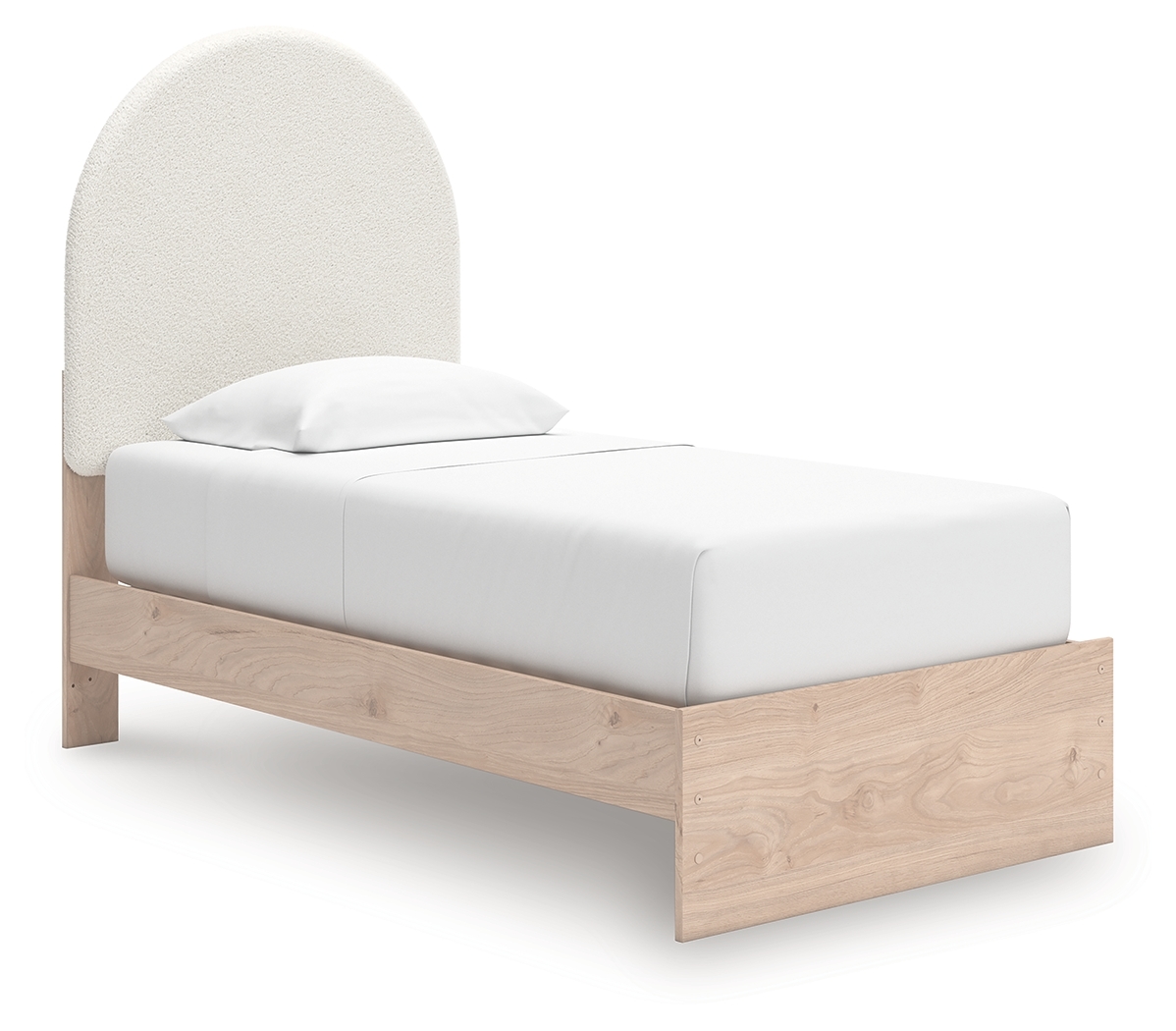 Twin Upholstered Panel Bed