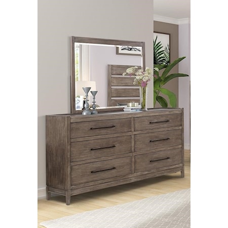 Dresser &amp; Mirror Set