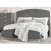 Contemporary Kailani Queen Bed Upholstered