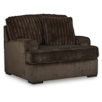 Casual Oversized Chair with Accent Pillows