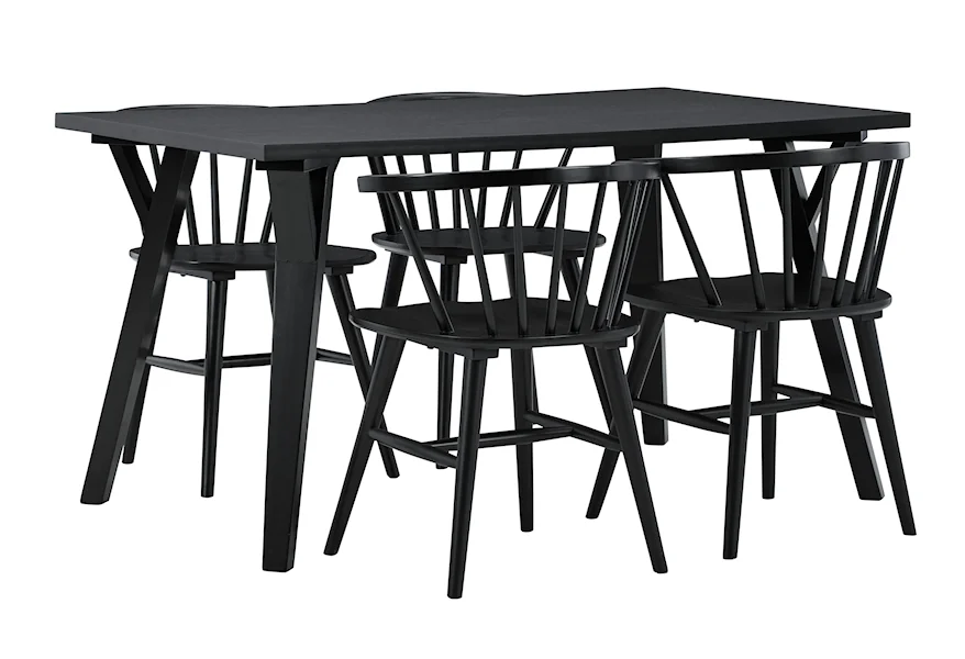 Otaska 5-Piece Dining Set by Signature Design by Ashley at VanDrie Home Furnishings