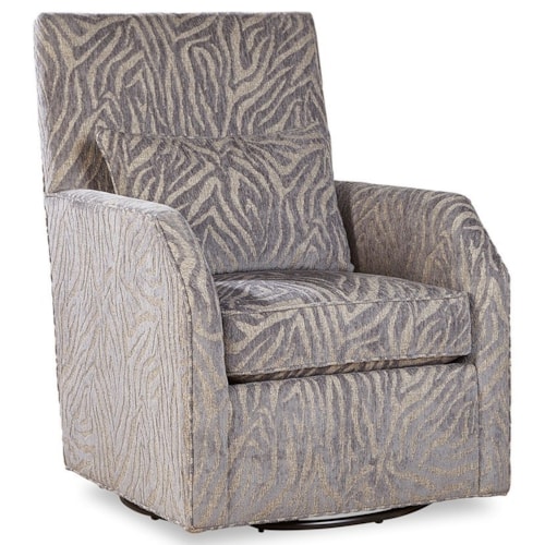 Swivel Chair with Scoop Arms