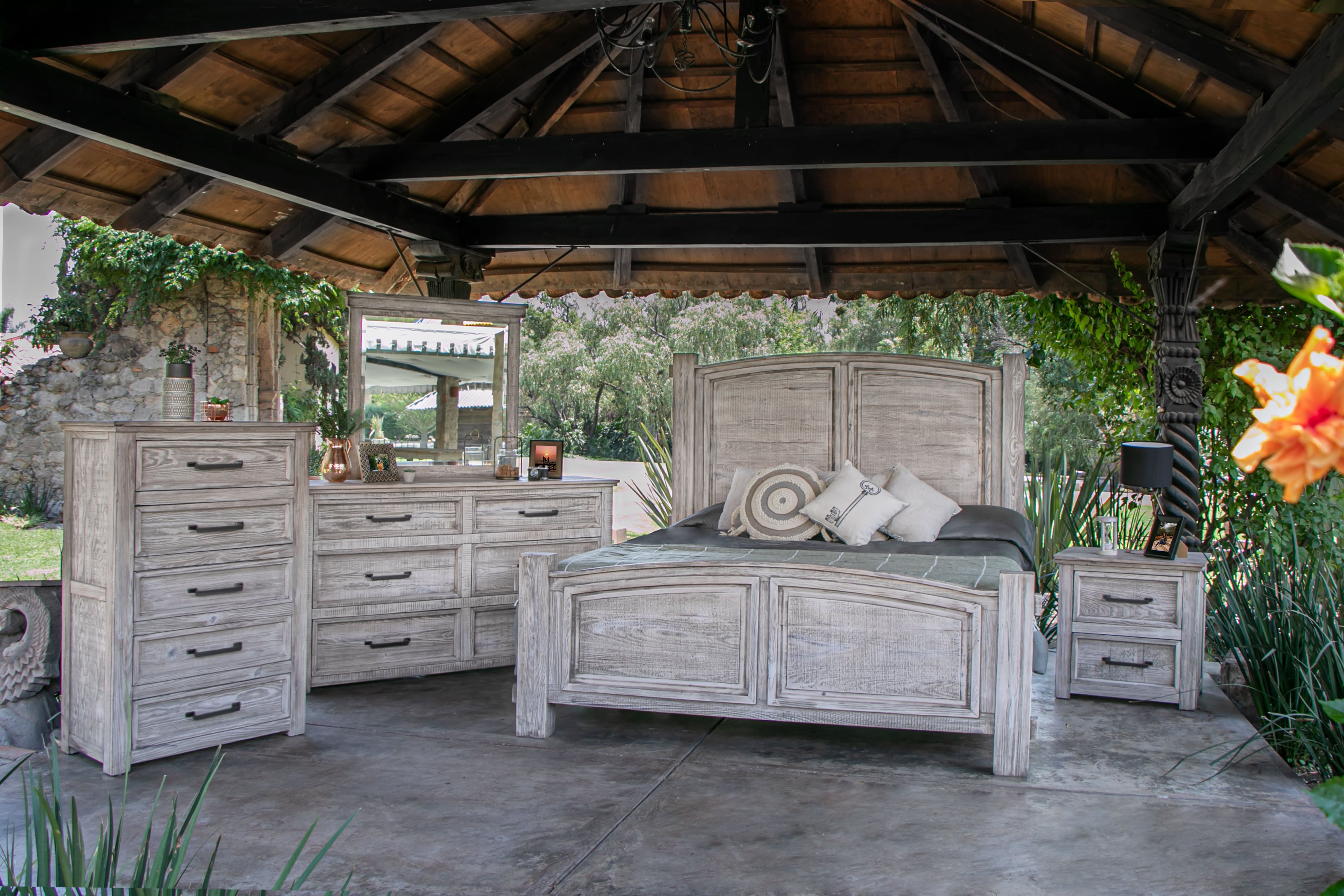 Farm style deals king bedroom set