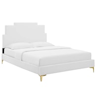 Performance Velvet Queen Platform Bed