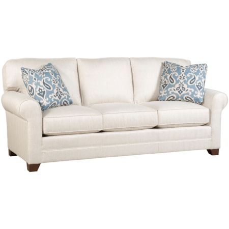 3 Cushion Sofa with Tapered Legs