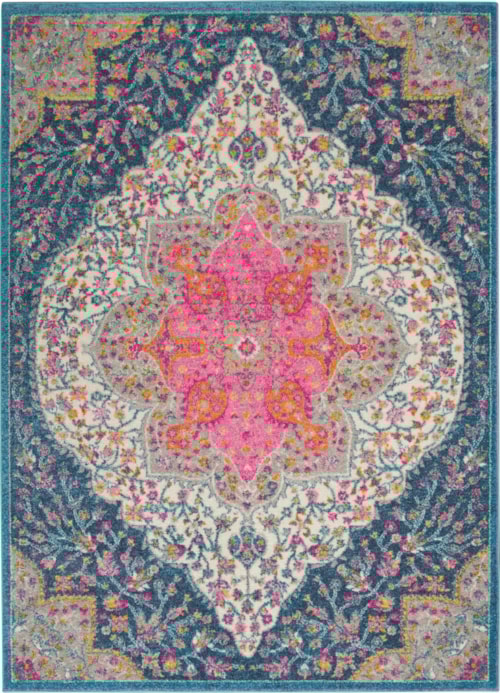 5'3" x 7'3" Multicolor Rectangle Rug