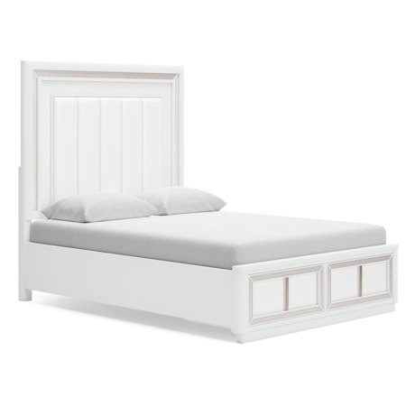 Queen Upholstered Storage Bed