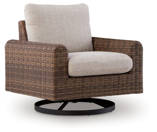 Outdoor Swivel Lounge Chair With Cushion