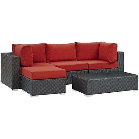Outdoor 5 Piece Sectional Set