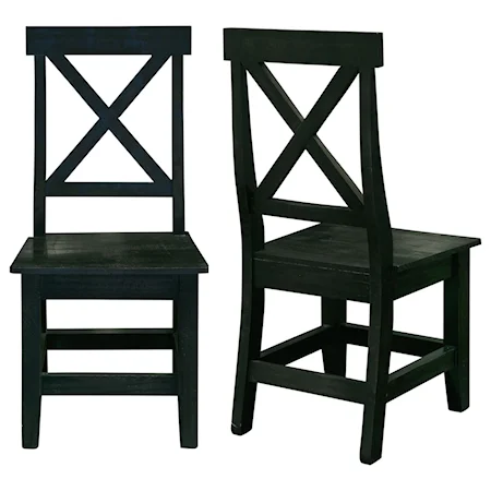 Set of 2 Farmhouse Dining Chairs