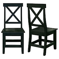 Set of 2 Farmhouse Dining Chairs