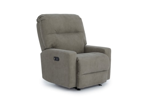 Casual Wall-Saving Power Recliner with Heat and Massage