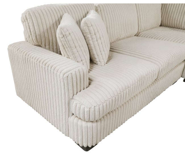 5-pc. Sectional w/Left Cuddler &amp; Ottoman