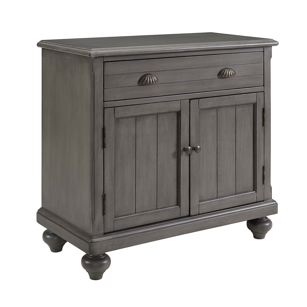 Accentrics Home Accents Farmhouse Hall Chest in Gray