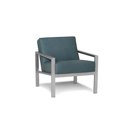 Quinn Channeled Contemporary Upholstered Chair