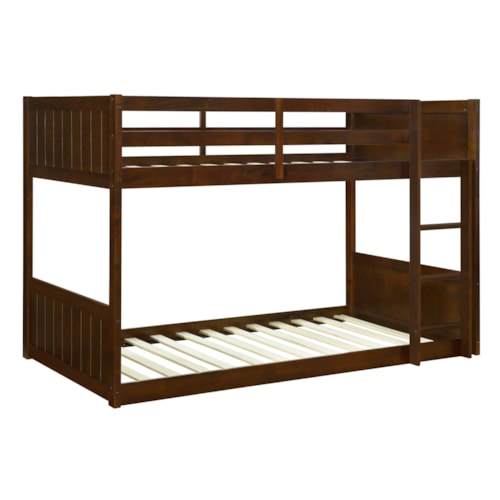 Contemporary Darcy Low Profile Twin Bunk Bed