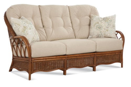 Coastal Sofa with Button-Tufting