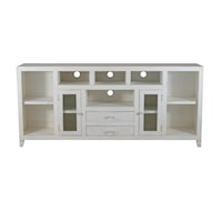 Transitional Console with Multiple Storages Options