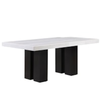 White Marble/Black