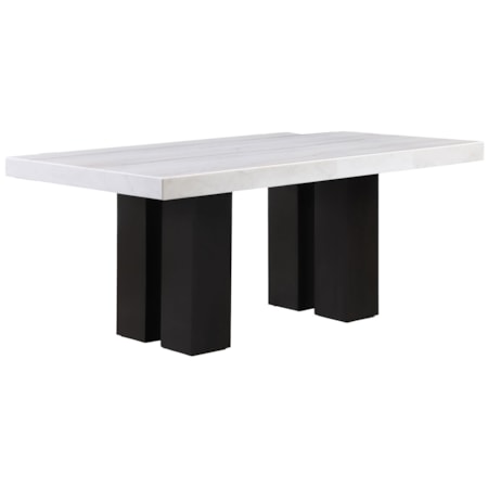 70" Rect. Marble-Top Dining Table