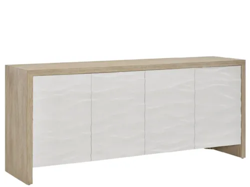 Coastal 4-Door Credenza with Silverware Tray