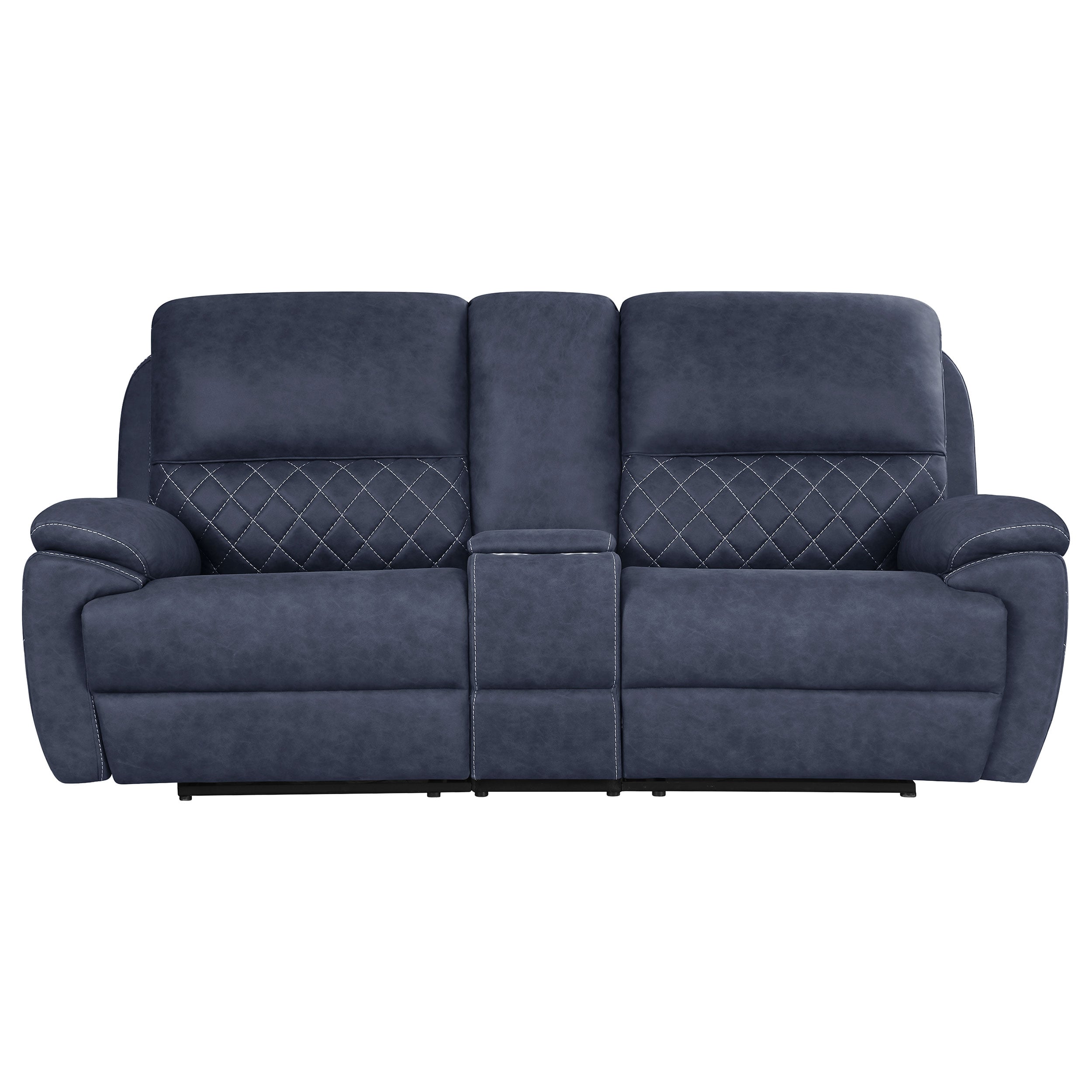 Variel Tufted Motion Loveseat w/ Console