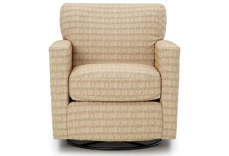 Caroly Swivel Barrel Chair by Best Home Furnishings at Westrich Furniture & Appliances