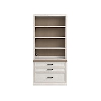Cottage Library Bookcase with Soft-Close Drawers