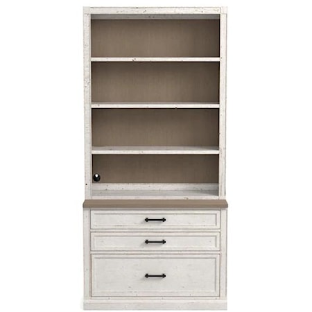 Cottage Library Bookcase with Soft-Close Drawers