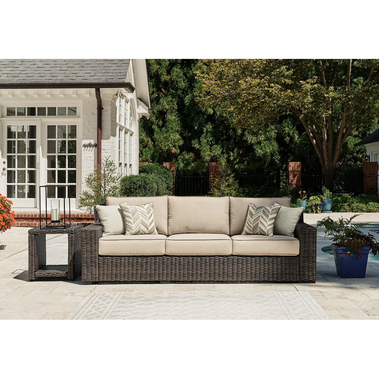 Michael Alan Select Coastline Bay Outdoor Sofa With Cushion